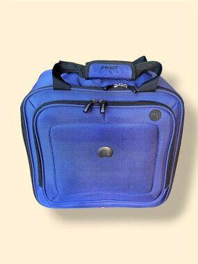 DELSEY Paris Cruise Soft 2-Wheel Underseater Blue Airline Personal Item